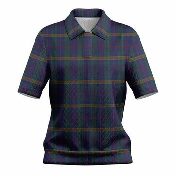 Jenkins of Wales Tartan Women’s Polo Sweater Top