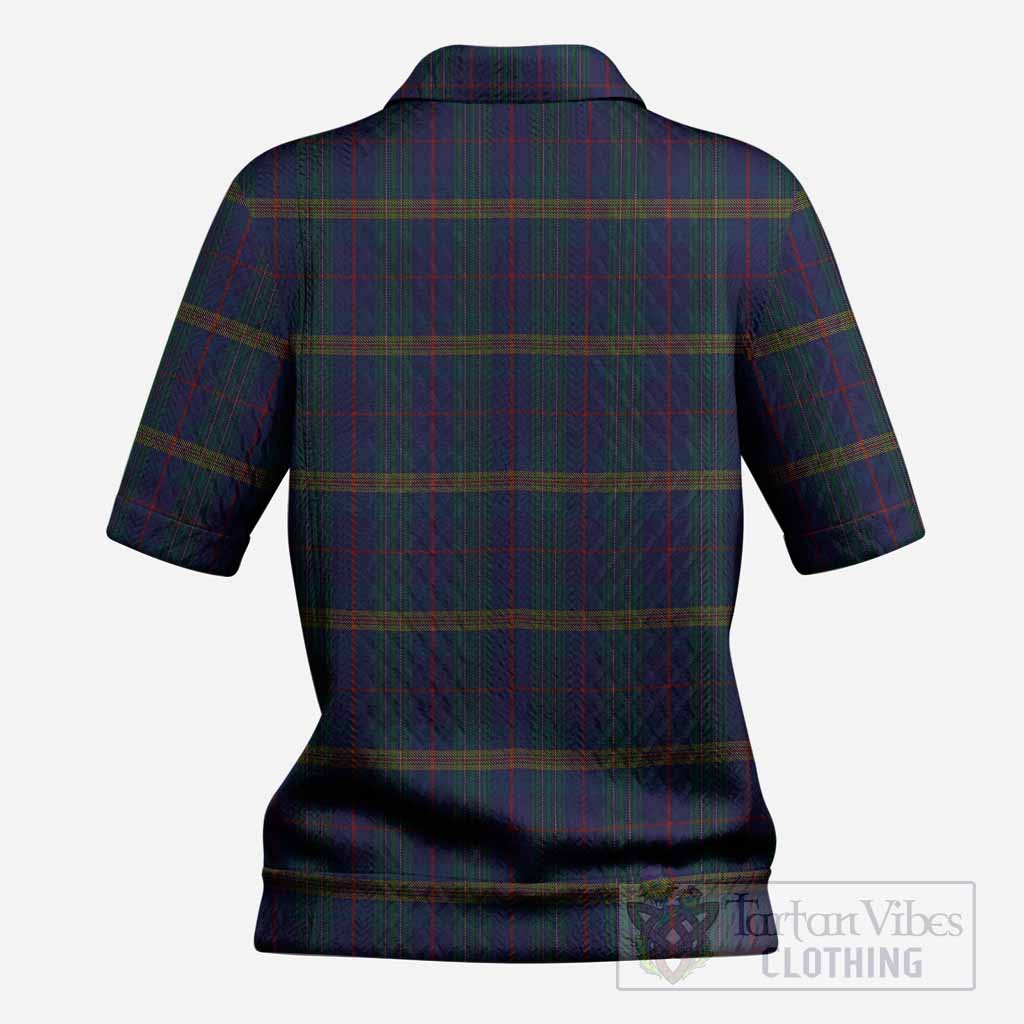 Jenkins of Wales Tartan Women’s Polo Sweater Top