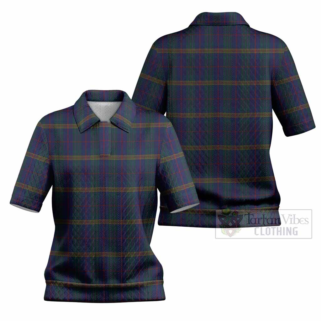 Jenkins of Wales Tartan Women’s Polo Sweater Top