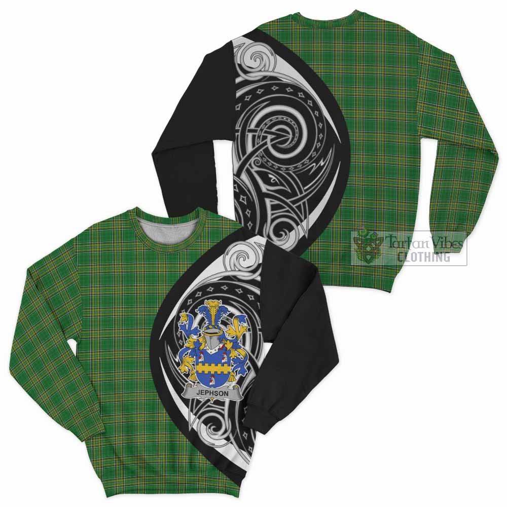 Jephson Irish Clan Sweatshirt Celtic Circle Style - Tartan Vibes Clothing