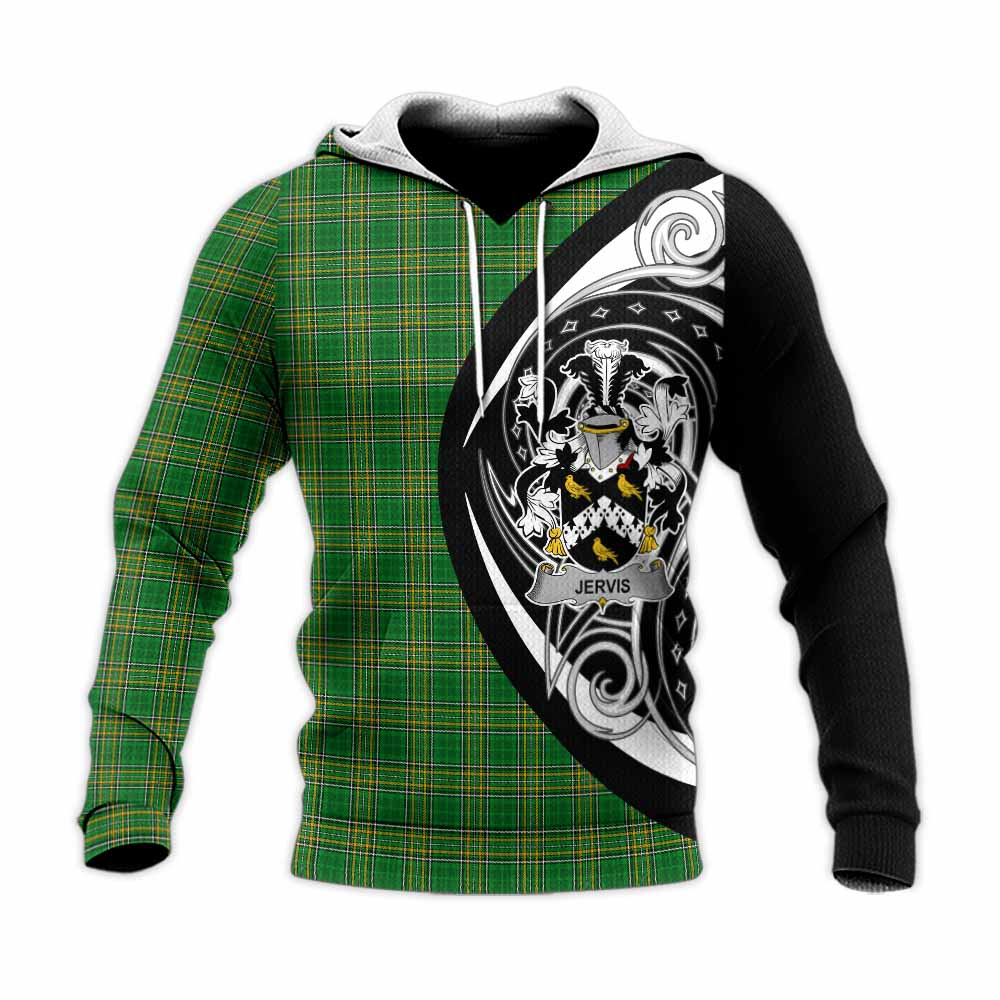 Tartan Vibes Clothing Jervis Irish Clan Knitted Hoodie Celtic Circle Style