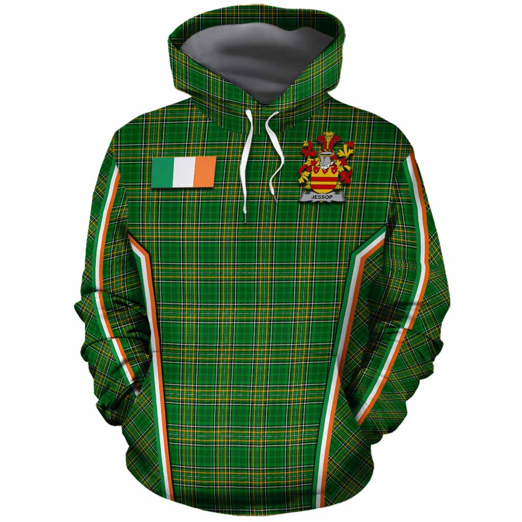 Jessop Irish Clan Coat of Arm Tartan Cotton Hoodie Flag Style
