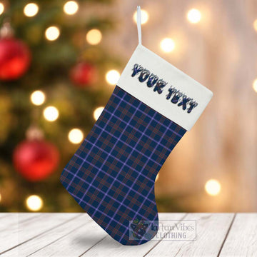 Jewish Tartan Christmas Stocking with Personalized Text