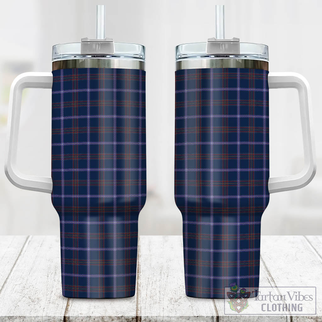 Jewish Tartan Tumbler with Handle One Size 40 OZ - Tartan Vibes Clothing