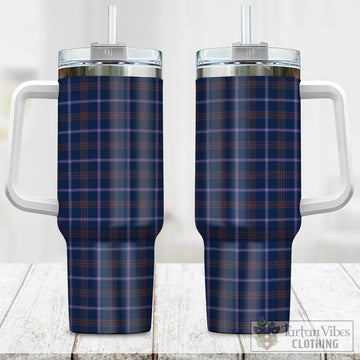 Jewish Tartan Tumbler with Handle One Size 40 OZ - Tartan Vibes Clothing