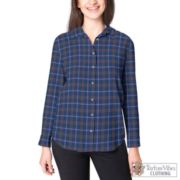 Jewish Tartan Women's Casual Shirt
