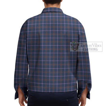 Jewish Tartan Unisex Lapel Cotton Jacket