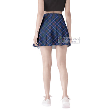 Jewish Tartan Women's Plated Mini Skirt Cross Style - Tartan Vibes Clothing