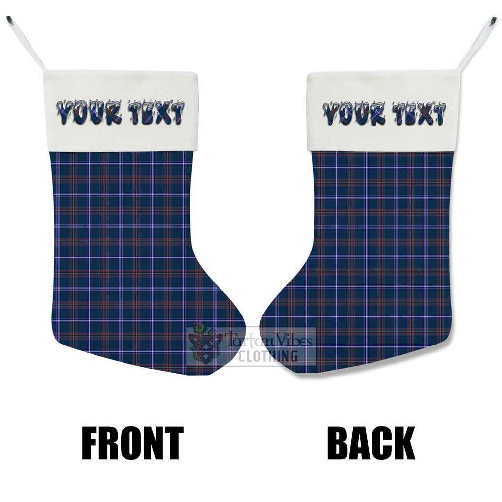 Jewish Tartan Christmas Stocking with Personalized Text - Tartan Vibes Clothing