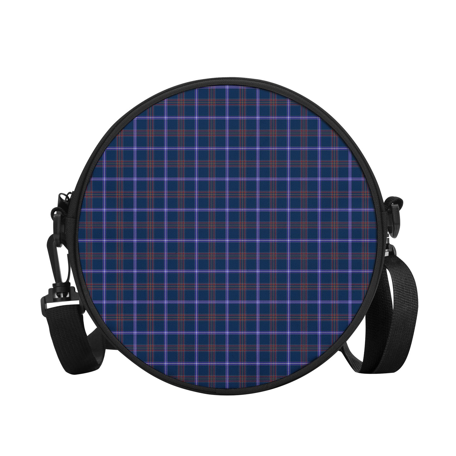 Tartan Vibes Clothing Jewish Tartan Round Satchel Bags