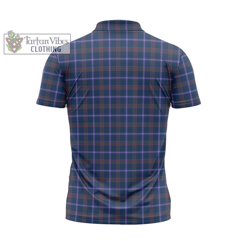 Tartan Vibes Clothing Jewish Tartan Zipper Polo Shirt
