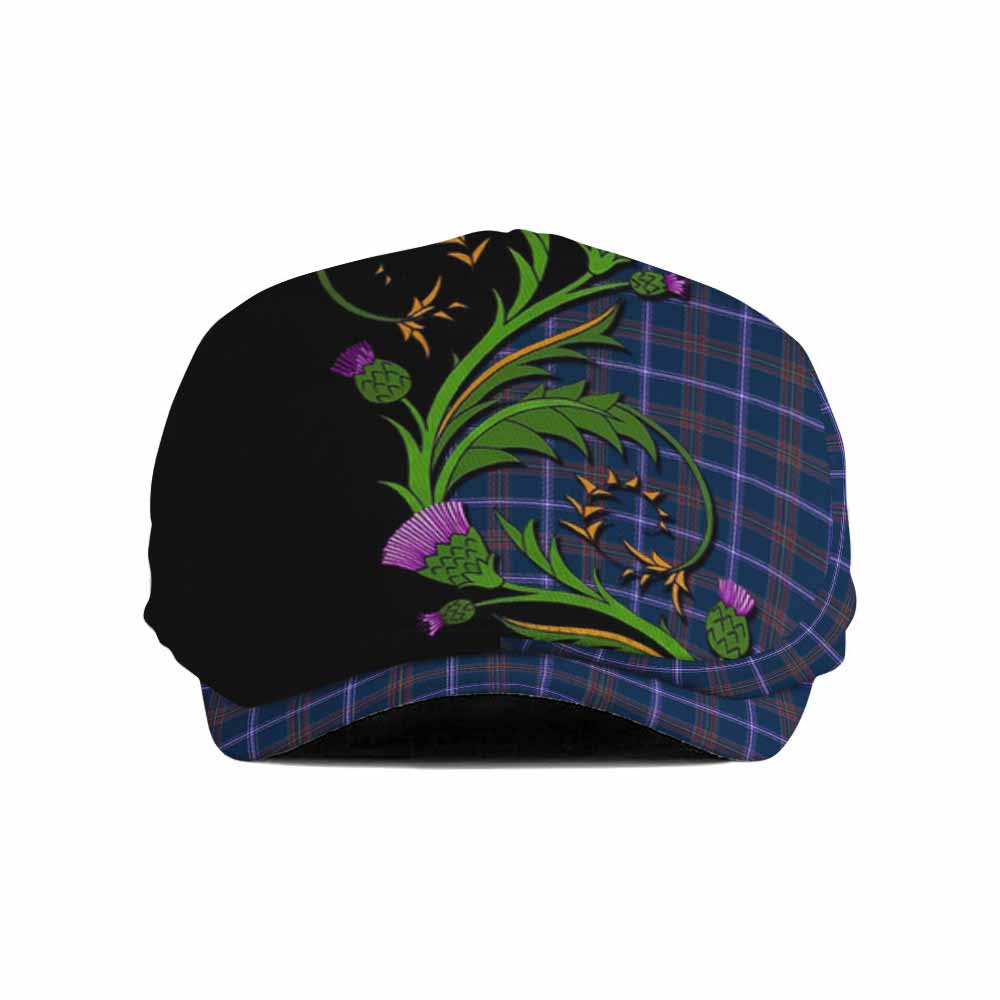 Jewish Tartan Flat Cap, Jeff Cap Scottish Thistle Pride Heritage Art