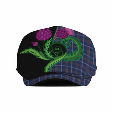 Jewish Tartan Flat Cap, Jeff Cap Traditional Scottish Thistle