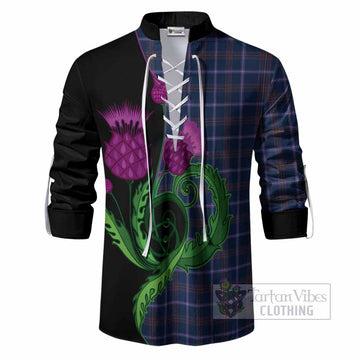 Jewish Tartan Ghillie Shirt Traditional Scottish Thistle