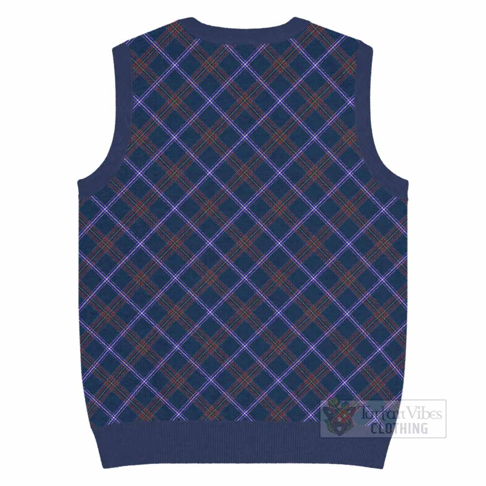 Jewish Tartan  Knitted V-Neck Vest Cross Style
