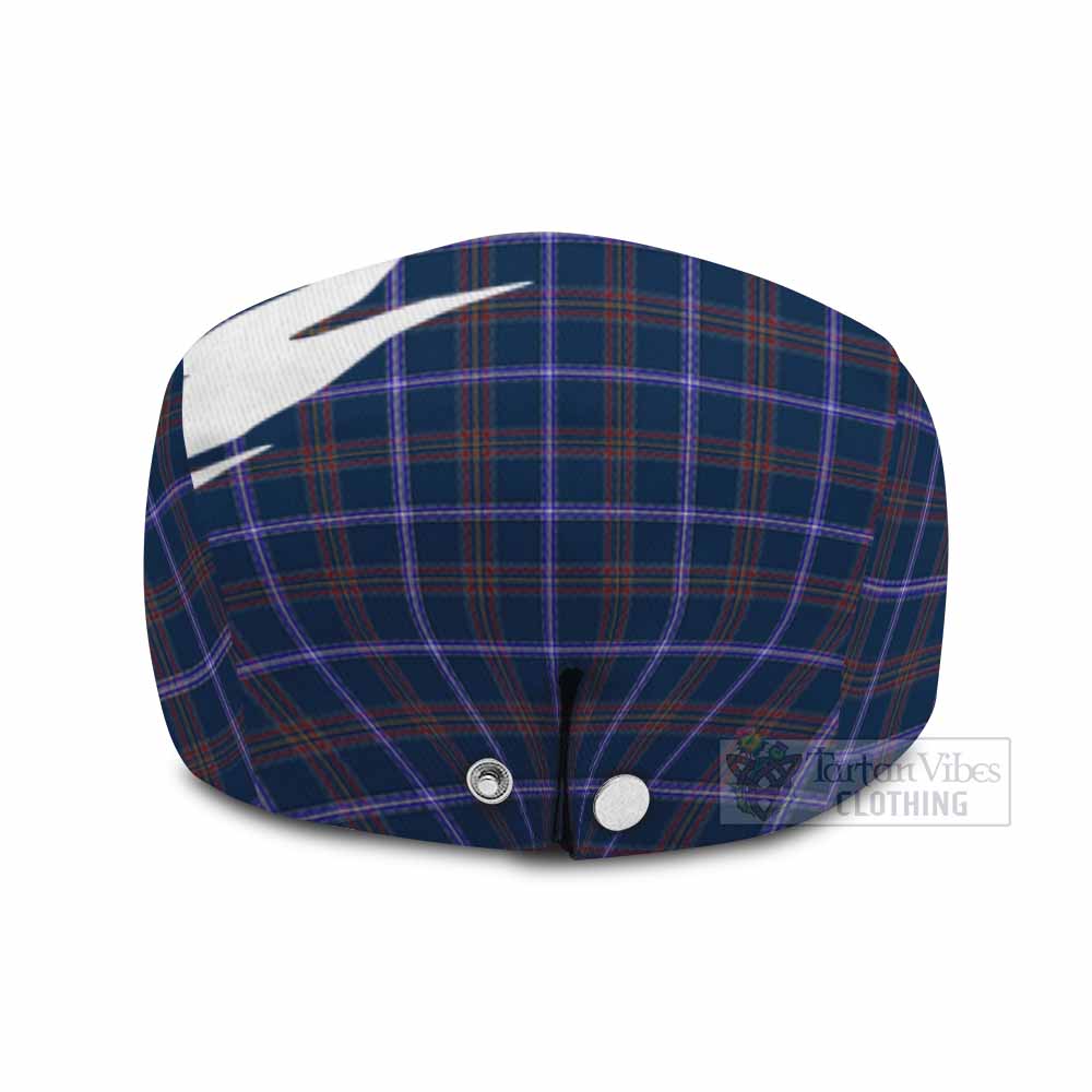 Jewish Tartan Loch Ness Monster Scottish Heritage Art Flat Cap, Jeff Cap