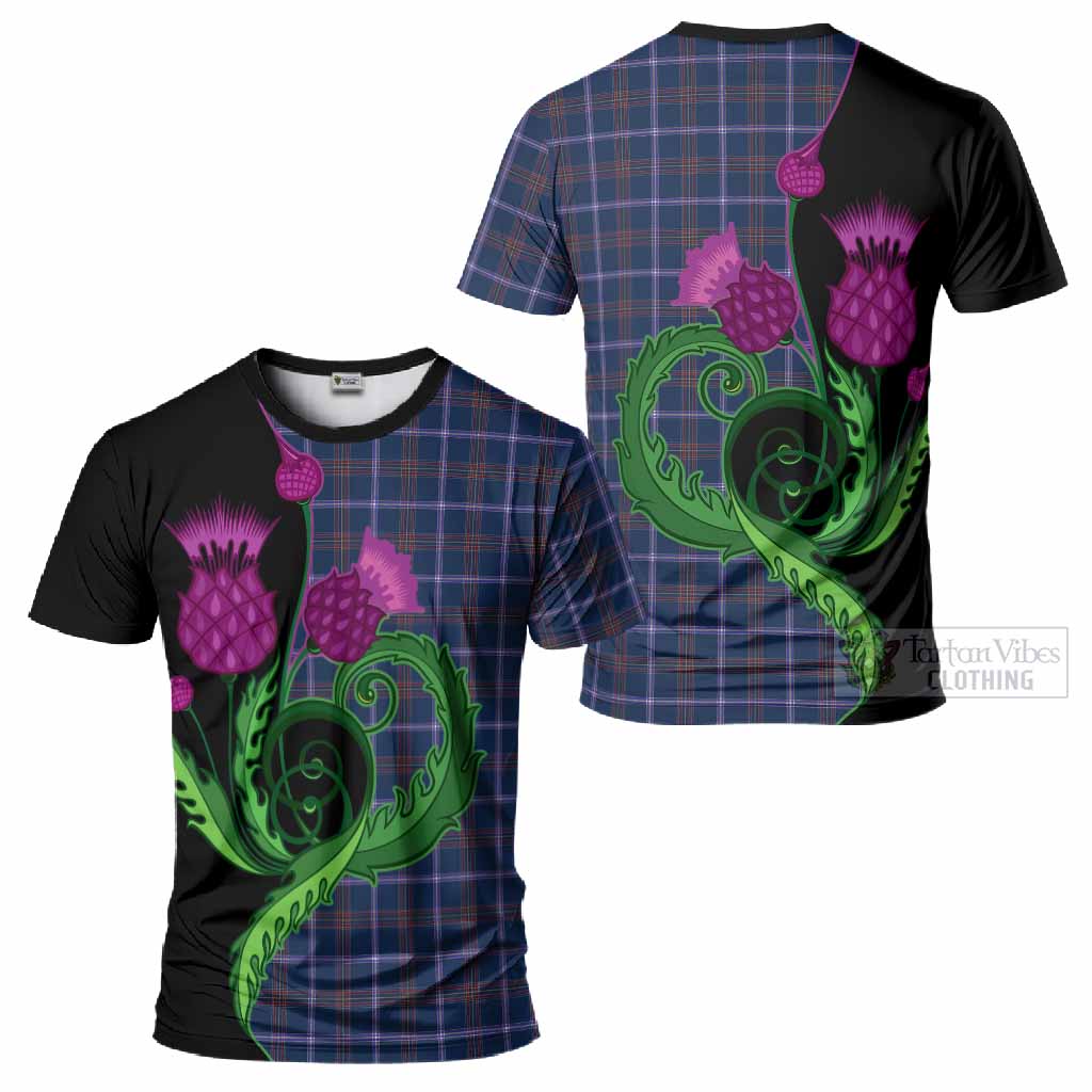 Jewish Tartan T-Shirt Traditional Scottish Thistle