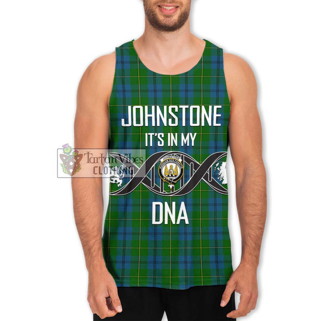 Johnstone (Johnston) Tartan Men's Tank Top with Family Crest DNA In Me Style Men - Tartan Vibes Clothing