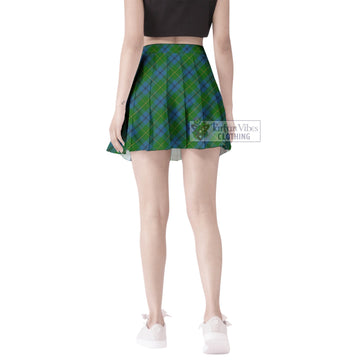 Johnstone (Johnston) Tartan Women's Plated Mini Skirt Cross Style
