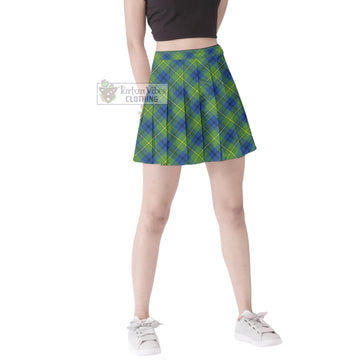 Johnstone Ancient Tartan Women's Plated Mini Skirt