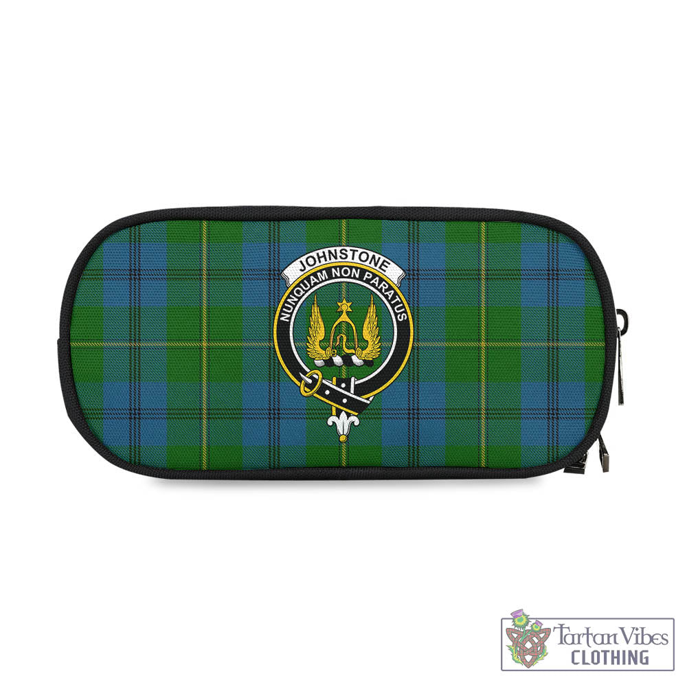 Tartan Vibes Clothing Johnstone-Johnston Tartan Pen and Pencil Case with Family Crest