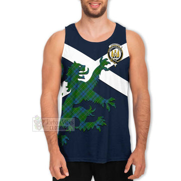 Johnstone (Johnston) Tartan Lion Rampant Men's Tank Top Proudly Display Your Heritage with Alba Gu Brath and Clan Name