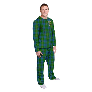 Johnstone-Johnston Tartan Pajamas Family Set with Family Crest - Tartanvibesclothing