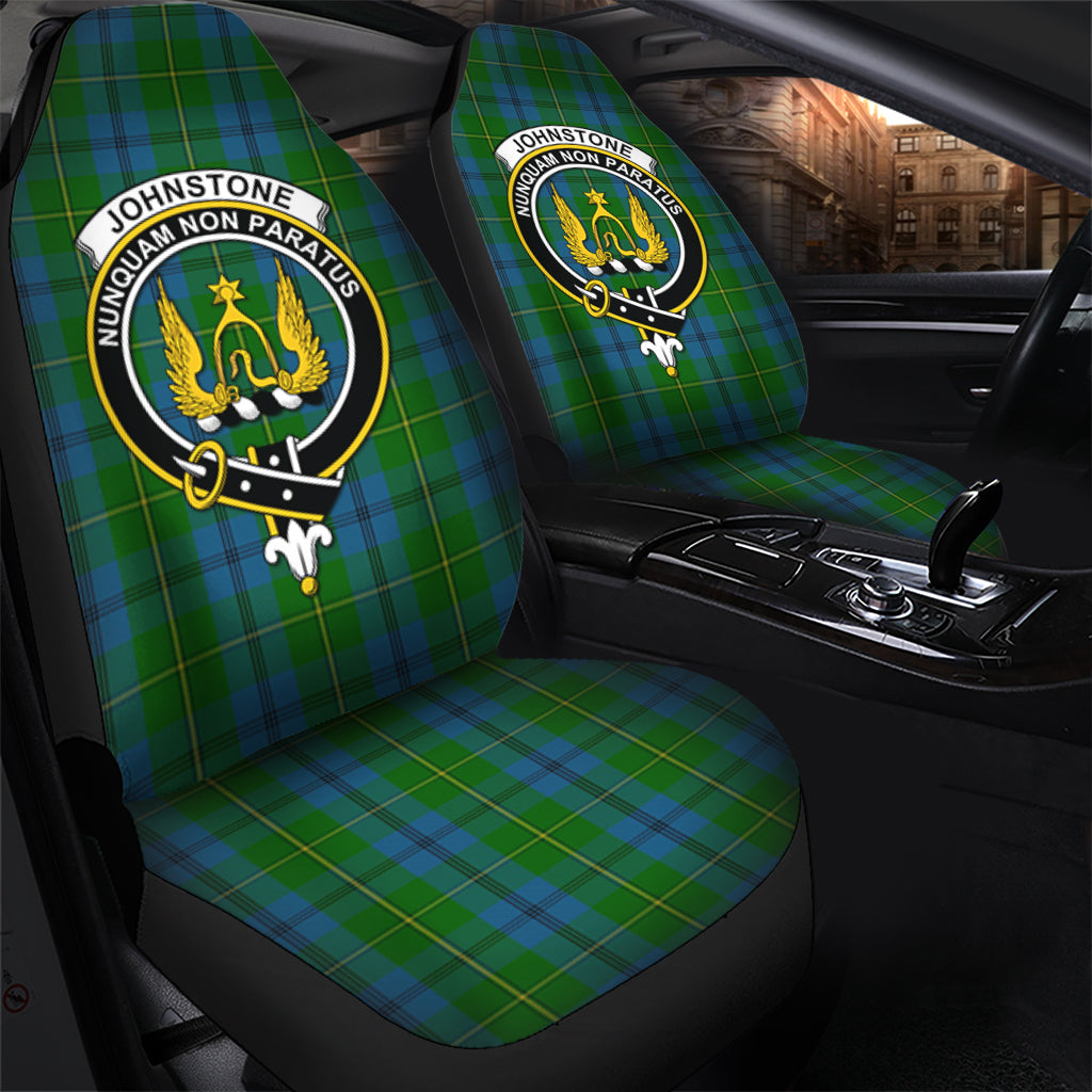 Johnstone-Johnston Tartan Car Seat Cover with Family Crest - Tartanvibesclothing