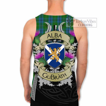 Johnstone (Johnston) Tartan Family Crest Men's Tank Top Lion Rampant Royal Thistle Shield Celtic Inspired
