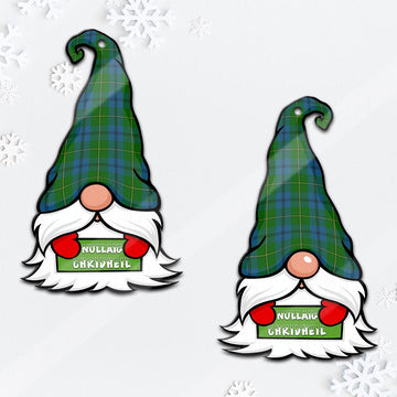 Johnstone (Johnston) Gnome Christmas Ornament with His Tartan Christmas Hat - Tartan Vibes Clothing