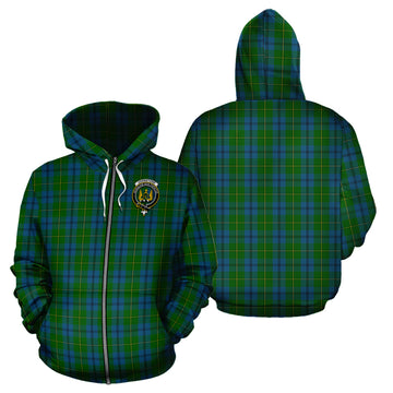 Johnstone (Johnston) Tartan Hoodie with Family Crest