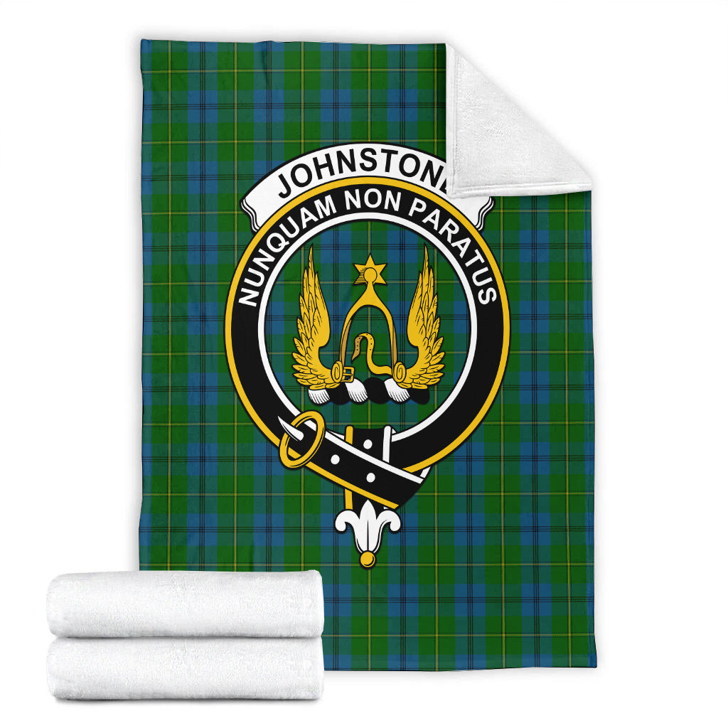 johnstone-johnston-tartab-blanket-with-family-crest
