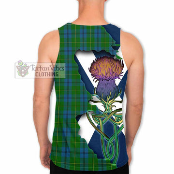 Johnstone (Johnston) Tartan Family Crest Men's Tank Top Scottish Thistle Celtic Inspired