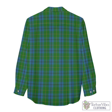 Johnstone Tartan Womens Casual Shirt with Family Crest