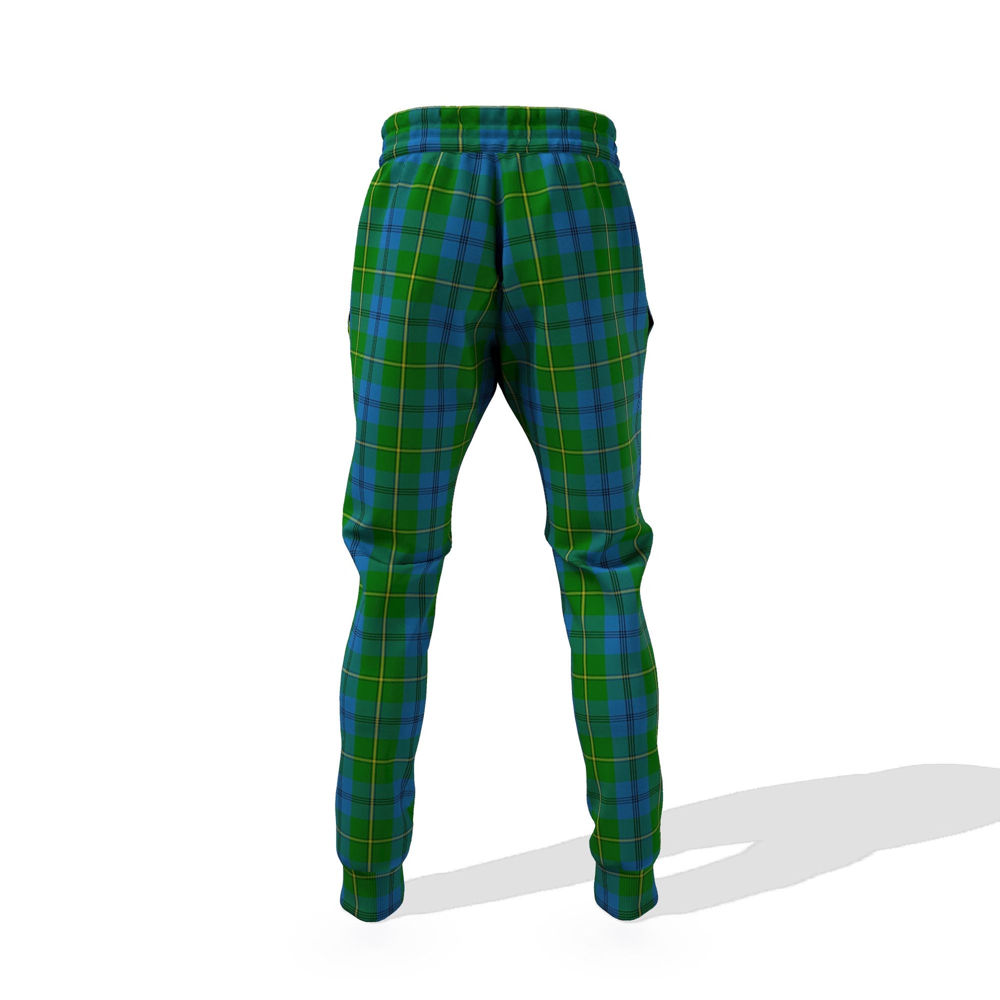 Johnstone (Johnston) Tartan Joggers Pants with Family Crest 6XL - Tartan Vibes Clothing