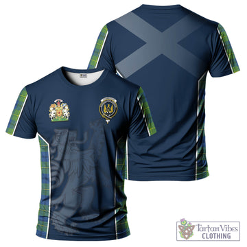 Johnstone-Johnston Ancient Tartan T-Shirt with Family Crest and Lion Rampant Vibes Sport Style