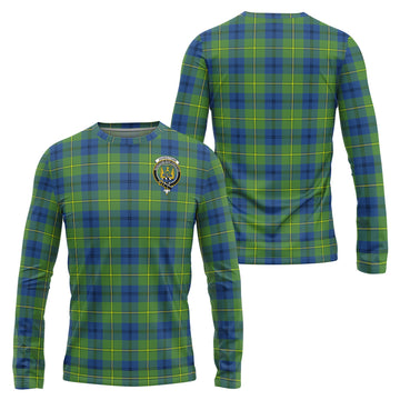 Johnstone Ancient Tartan Long Sleeve T-Shirt with Family Crest