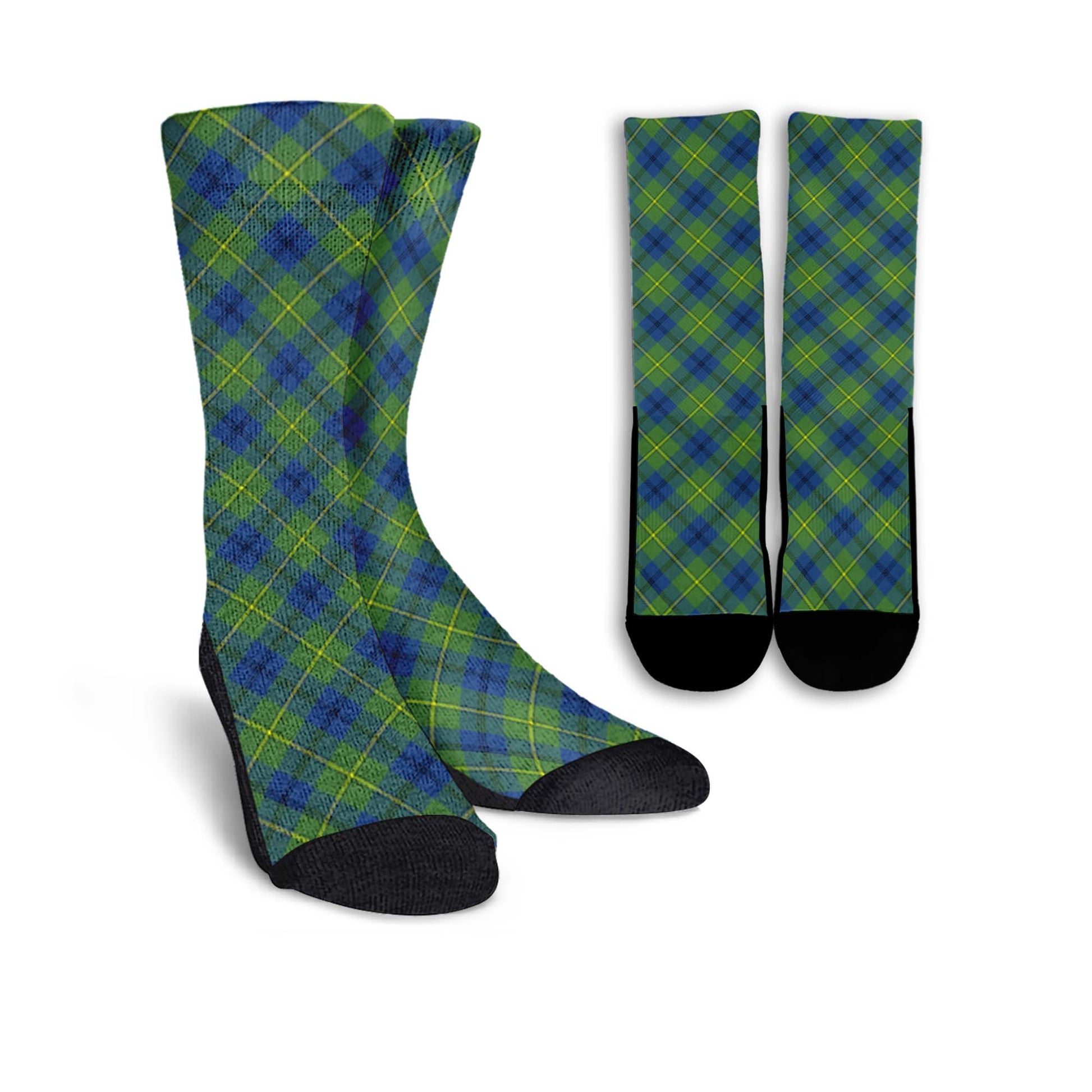Johnstone-Johnston Ancient Tartan Crew Socks Cross Tartan Style - Tartanvibesclothing