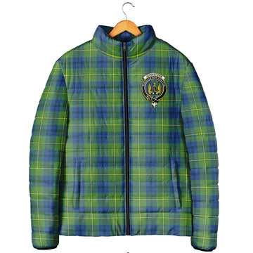 Johnstone Ancient Tartan Padded Jacket with Family Crest