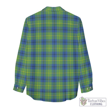 Johnstone Ancient Tartan Womens Casual Shirt with Family Crest