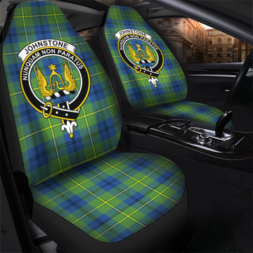 Johnstone-Johnston Ancient Tartan Car Seat Cover with Family Crest