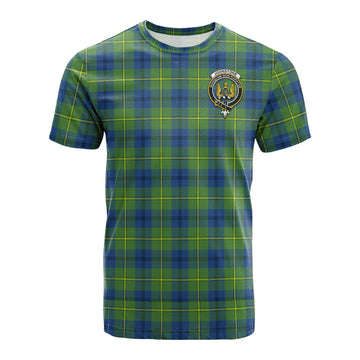 Johnstone Ancient Tartan T-Shirt with Family Crest