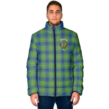 Johnstone Ancient Tartan Padded Jacket with Family Crest