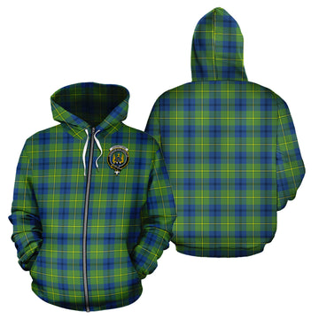 Johnstone Ancient Tartan Hoodie with Family Crest