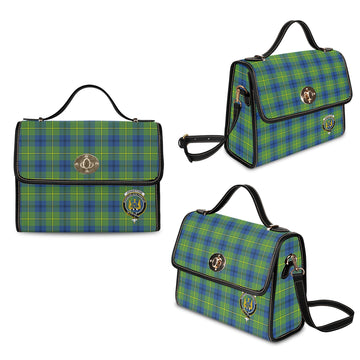 Johnstone Ancient Tartan Waterproof Canvas Bag with Family Crest