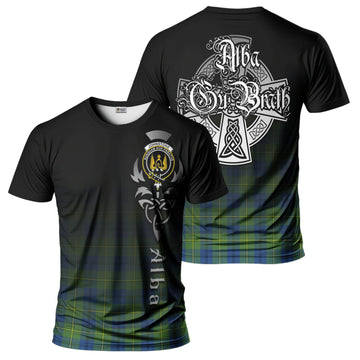 Johnstone-Johnston Ancient Tartan T-Shirt Featuring Alba Gu Brath Family Crest Celtic Inspired