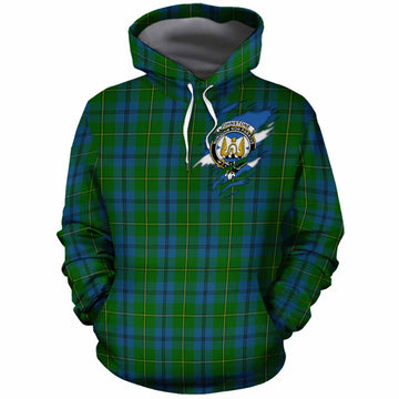 Johnstone (Johnston) Clan Crest In Me Tartan Cotton Hoodie Scotland Flag Style