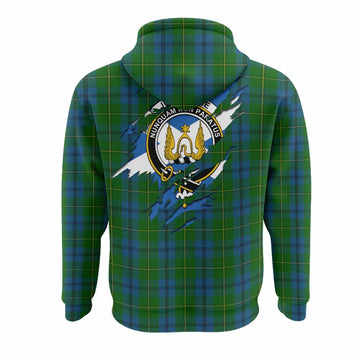 Johnstone (Johnston) Clan Crest In Me Tartan Hoodie Scotland Flag Style