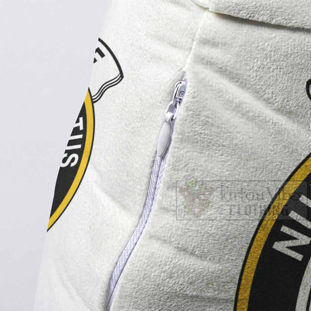 Johnstone (Johnston) Clan Crest Shaped Throw Pillow, Scottish Clan Badge Decorative Pillow