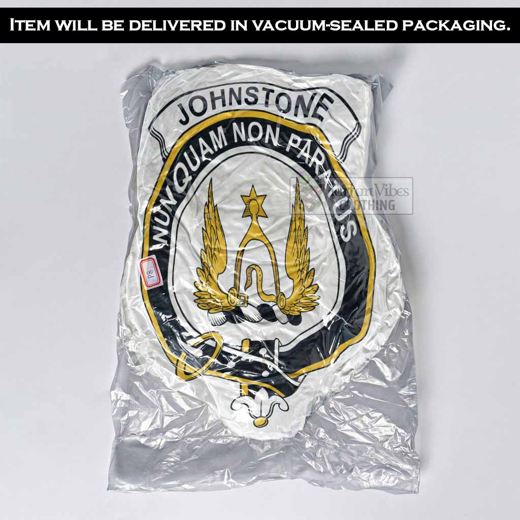 Johnstone (Johnston) Clan Crest Shaped Throw Pillow, Scottish Clan Badge Decorative Pillow